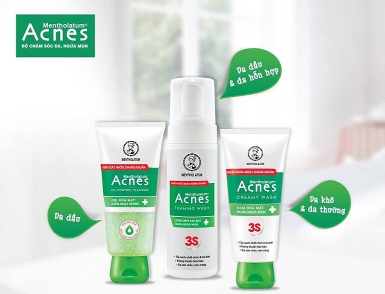 sữa rửa mặt Acnes Creamy Wash 3S